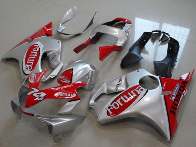 2000-2006 Silver Red Fortuna 74 Honda VTR1000 Motorcycle Fairings UK