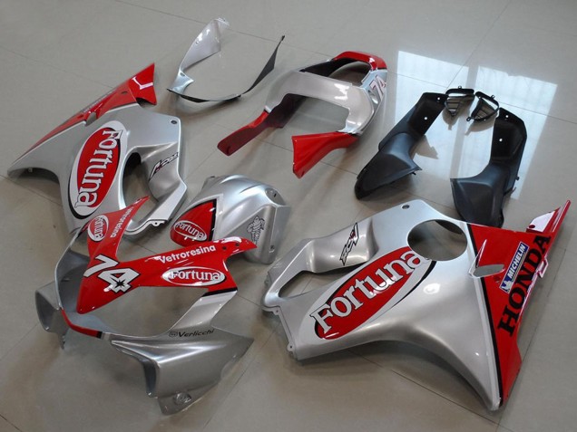 2001-2003 Silver Red Fortuna Honda CBR600 F4i Motorcycle Fairings UK