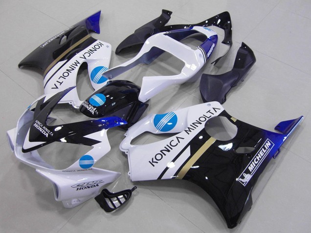 2001-2003 White Blue Glossy Black Konica Minolta Honda CBR600 F4i Motorcycle Fairings UK
