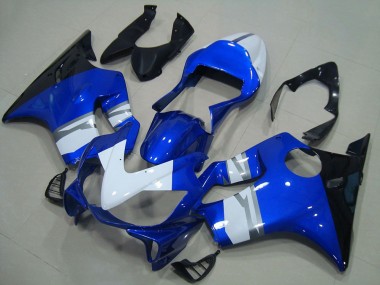 Buy 2001-2003 White Blue Glossy Black Honda CBR600 F4i Motorcycle Fairings UK