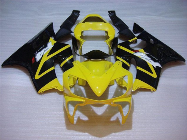 2001-2003 Yellow Glossy Black Honda CBR600 F4i Motorcycle Fairing UK