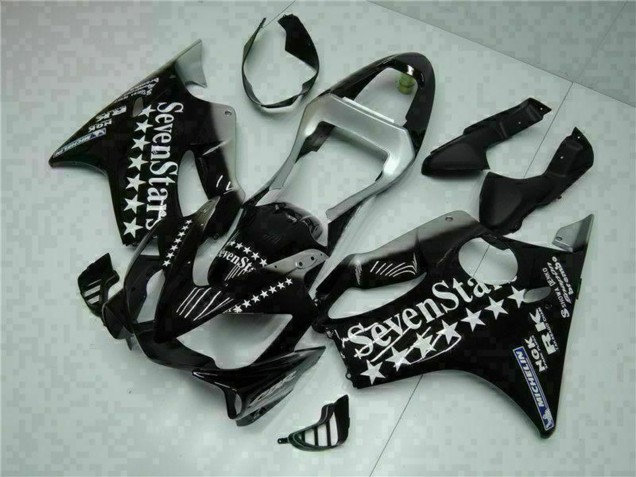 2001-2003 Glossy Black Silver SevenStars Honda CBR600 F4i Motorcycle Fairings UK