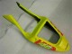 2001-2003 Yellow Orange Glossy Black Rossi 46 Honda CBR600 F4i Motorcycle Fairings UK
