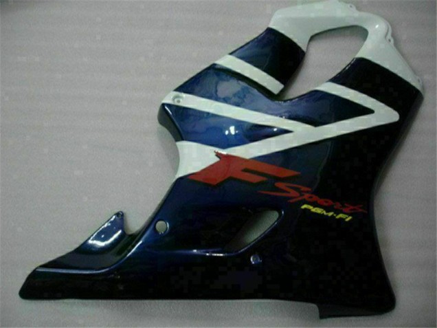 2001-2003 White Blue Black Stripe Honda CBR600 F4i Motorcycle Fairings UK