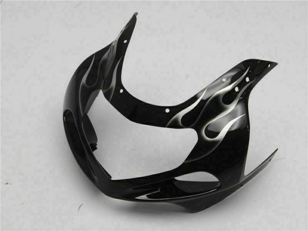 2001-2003 Glossy Black Silver Flame Suzuki GSXR 600/750 Motorcycle Fairings UK