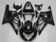 2001-2003 Glossy Black Silver Flame Suzuki GSXR 600/750 Motorcycle Fairings UK