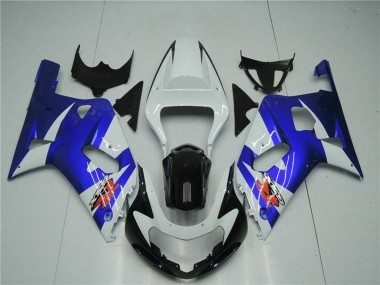 Buy 2001-2003 White Blue Black Suzuki GSXR 600/750 Motorcycle Fairings UK