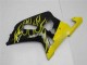 2001-2003 Glossy Black Yellow Flame Suzuki GSXR 600/750 Motorcycle Fairings UK