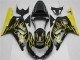 2001-2003 Glossy Black Yellow Flame Suzuki GSXR 600/750 Motorcycle Fairings UK