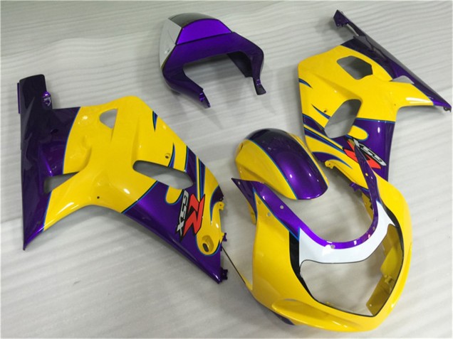 2001-2003 Yellow Purple Suzuki GSXR 600/750 Motorcycle Fairings UK