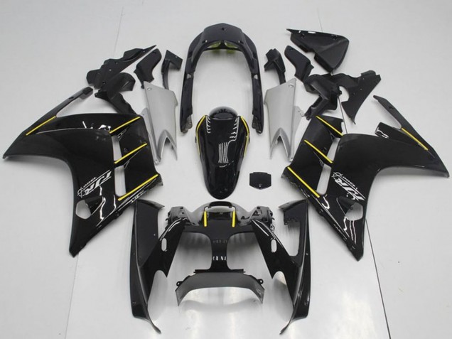 2001-2006 Glossy Black Yellow Yamaha FJR1300 Motorcycle Fairings UK
