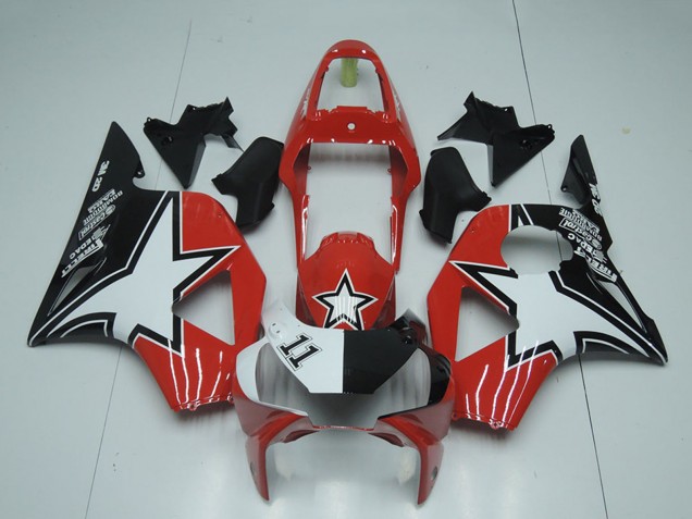 2002-2003 Black Red Star Honda CBR900RR 954 Motorcycle Fairings UK