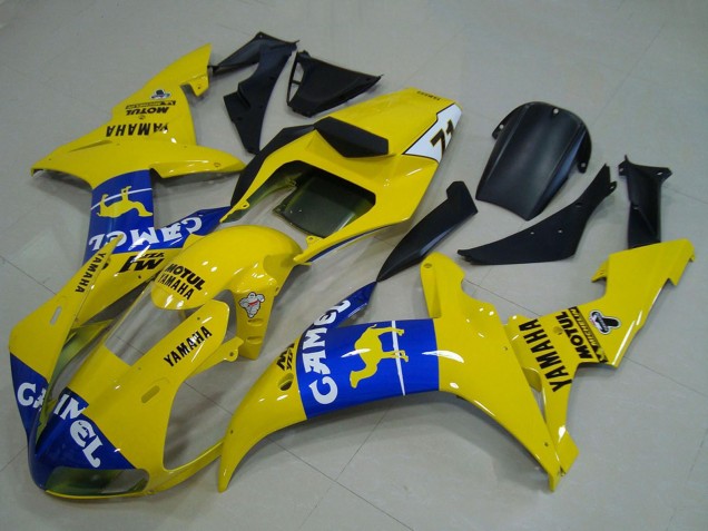 2002-2003 Yellow Blue Camel Motul Yamaha YZF R1 Motorcycle Fairings UK