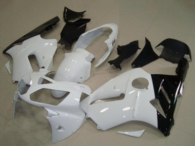 Buy 2002-2006 White Glossy Black Kawasaki ZX12R Motorcycle Fairing UK