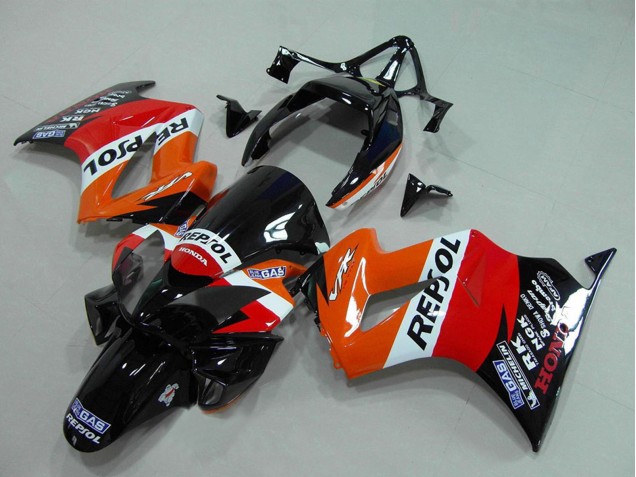 2002-2013 Orange White Red Glossy Black Repsol Honda VFR 800 Motorcycle Fairing UK