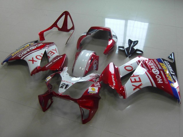 2002-2013 White Red Blue Xerox 21 Honda VFR 800 Motorcycle Fairings UK