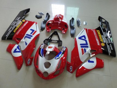 Buy 2003-2004 White Red Blue Glossy Black Fila Ducati 749 999 Motorcycle Fairings UK