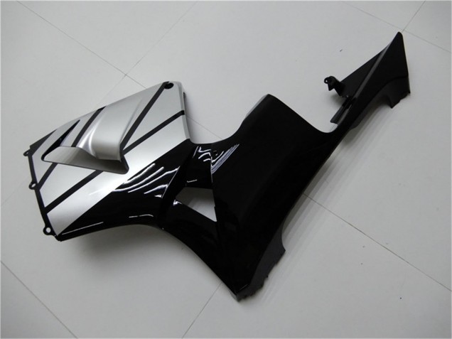 2003-2004 Silver Glossy Black Stripe Honda CBR600RR Motorcycle Fairings UK