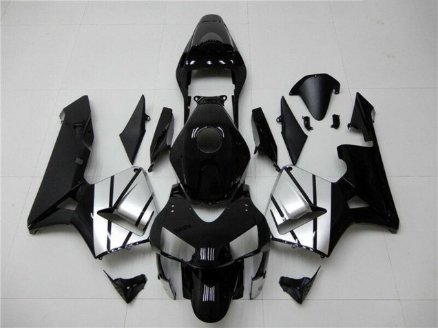 2003-2004 Silver Glossy Black Stripe Honda CBR600RR Motorcycle Fairings UK