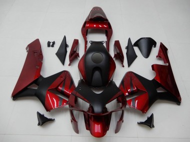 Buy 2003-2004 Red Matte Black Stripe Honda CBR600RR Motorcycle Fairings UK
