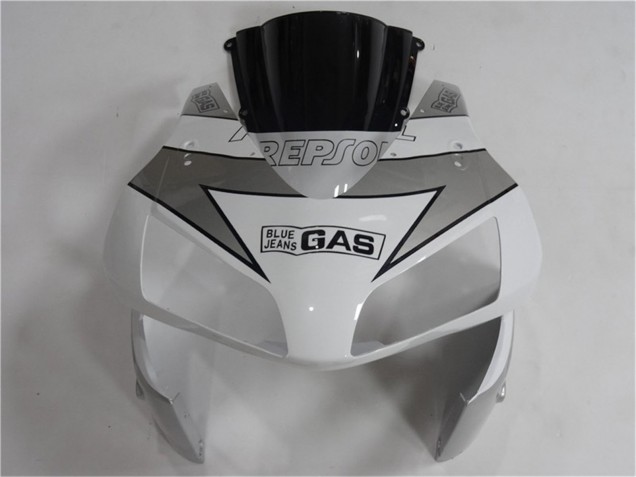 2003-2004 White Silver Black Repsol Honda CBR600RR Motorcycle Fairing UK
