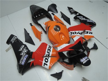 Buy 2003-2004 Orange White Red Glossy Black Repsol Honda CBR600RR Motorcycle Fairing Kits UK
