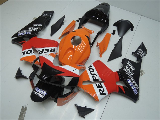 2003-2004 Orange White Red Glossy Black Repsol Honda CBR600RR Motorcycle Fairing Kits UK