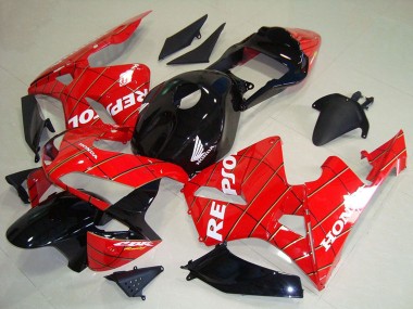 Buy 2003-2004 Red Glossy Black Spider Man White Repsol Honda CBR600RR Motorcycle Fairings UK