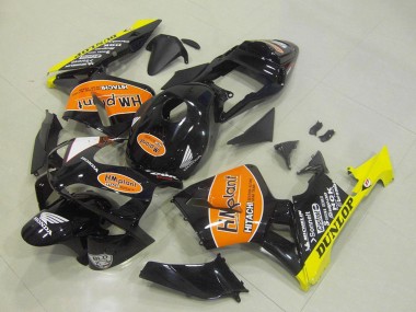 Buy 2003-2004 Glossy Black Orange Yellow Hm Plant Dunlop Honda CBR600RR Motorcycle Fairings UK