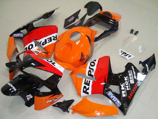 2003-2004 Orange White Red Glossy Black Repsol Honda CBR600RR Motorcycle Fairing UK
