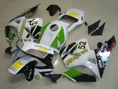 Buy 2003-2004 White Green Yellow Glossy Black Hannspree 52 Honda CBR600RR Motorcycle Fairings UK