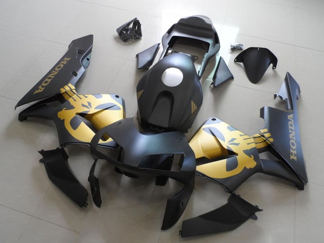 2003-2004 Matte Black Gold Honda CBR600RR Motorcycle Fairings UK