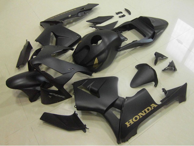 2003-2004 Matte Black Gold Decal Honda CBR600RR Motorcycle Fairings UK