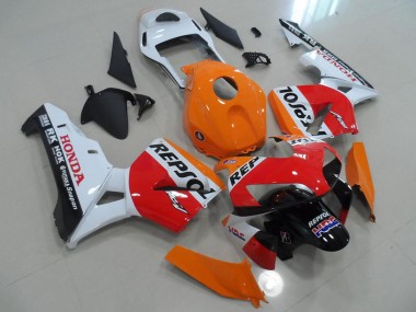 Buy 2003-2004 Orange White Red Glossy Black Repsol HRC Honda CBR600RR Motorcycle Fairings UK