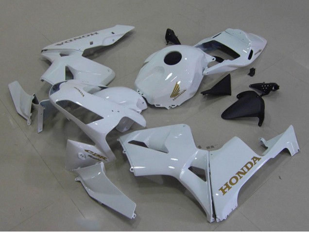 2003-2004 White Gold Decals Honda CBR600RR Motorcycle Fairings UK