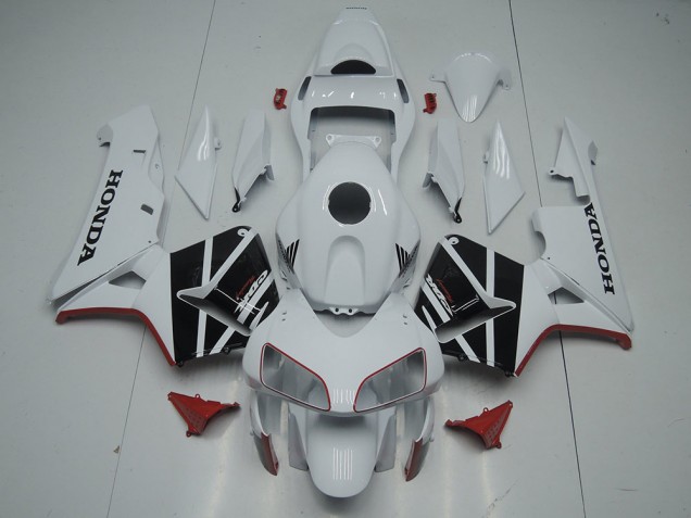 2003-2004 White Glossy Black Honda CBR600RR Motorcycle Fairing UK