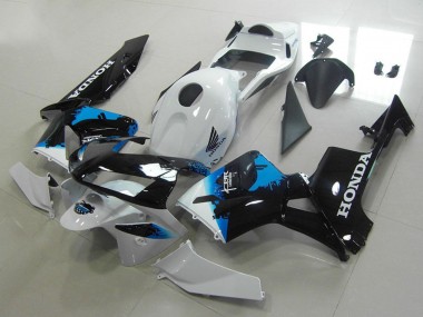Buy 2003-2004 White Blue Glossy Black Honda CBR600RR Motorcycle Fairings UK