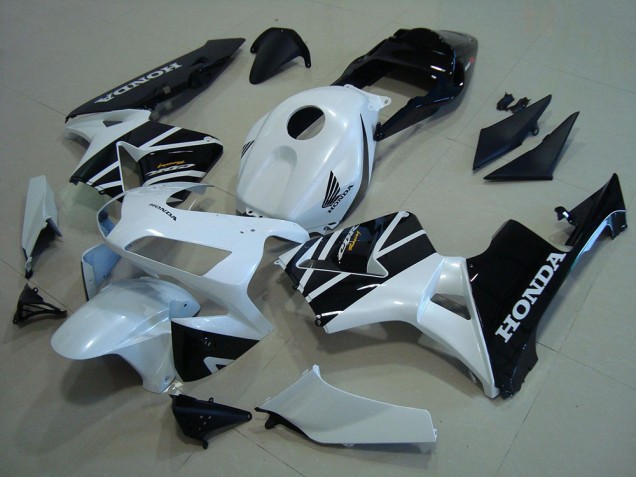2003-2004 White Glossy Black Honda CBR600RR Motorcycle Fairings UK