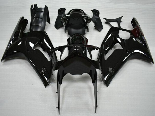 2003-2004 Glossy Black Kawasaki ZX6R Motorcycle Fairing UK