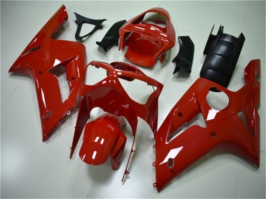 Buy 2003-2004 Red Kawasaki ZX6R Motorcycle Fairing Kits UK