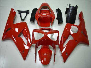 Buy 2003-2004 Red Kawasaki ZX6R Motorcycle Fairing Kits UK