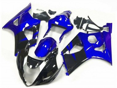 Buy 2003-2004 Blue Glossy Black Stripe Suzuki GSXR 1000 Motorcycle Fairings UK