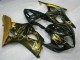 2003-2004 Glossy Black Gold Flame Suzuki GSXR 1000 Motorcycle Fairings UK