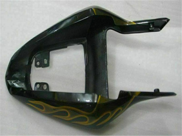 2003-2004 Glossy Black Gold Flame Suzuki GSXR 1000 Motorcycle Fairings UK