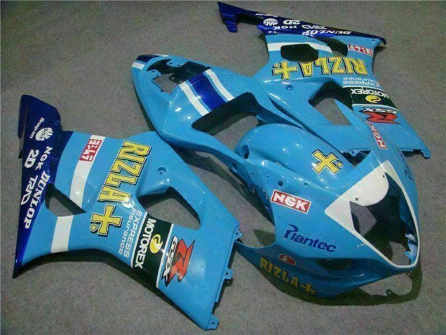 2003-2004 Blue White Yellow Rizla Suzuki GSXR 1000 Motorcycle Fairings UK