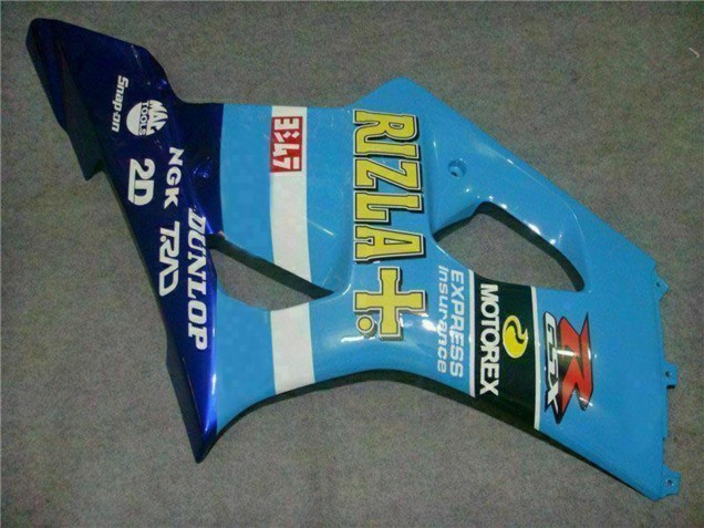 2003-2004 Blue White Yellow Rizla Suzuki GSXR 1000 Motorcycle Fairings UK