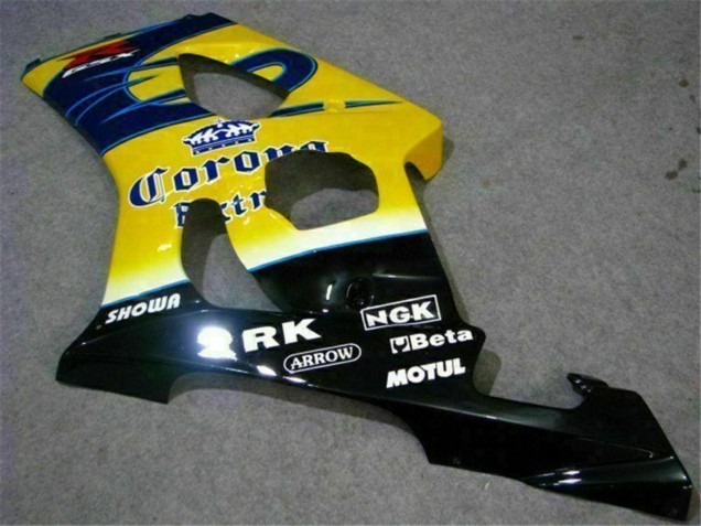2003-2004 Yellow Blue White Red Corona Motul Suzuki GSXR 1000 Motorcycle Fairings UK