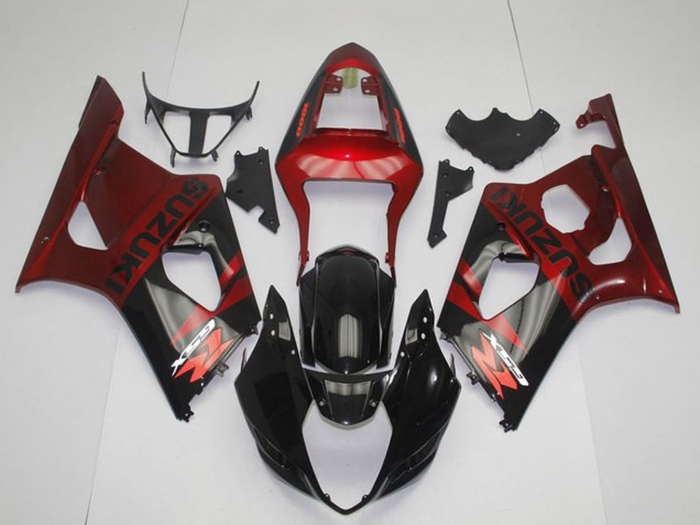 2003-2004 Red Glossy Black Suzuki GSXR 1000 Motorcycle Fairing UK
