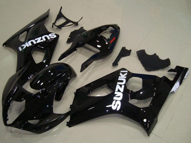 2003-2004 Glossy Black White Decal Suzuki GSXR 1000 Motorcycle Fairings UK