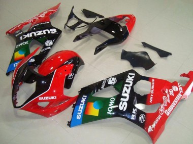 Buy 2003-2004 Red Black Blue Green JOMO Pepephone Suzuki GSXR 1000 Motorcycle Fairings UK
